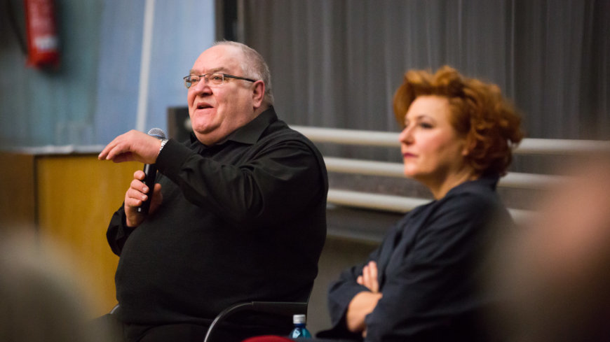 Thomas Fischer und Sabine Rückert beim Unter-Freunden-Abend